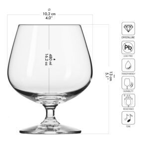 Kieliszki do koniaku 6x480 ml BALANCE Krosno - obrazek 4