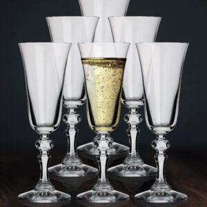 Kieliszki do szampana 6x150 ml Krista - obrazek 3