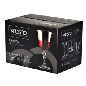 Kieliszki do wina czerwonego 6x220ml Krista - obrazek 5