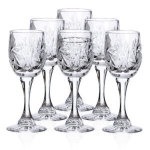 Kieliszki do wódki kryształowe 6x45 ml MŁYNEK Julia - obrazek 1