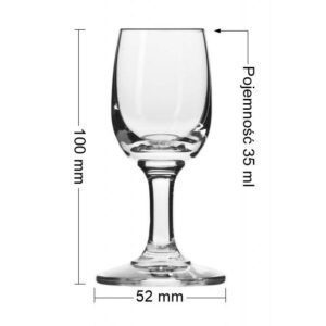 Kieliszki do wódki na nóżce Pure 35ml 6szt Krosno - obrazek 2