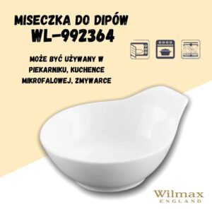 Miseczka do dipów 12,5 cm, 190 ml porcelana Wilmax - obrazek 4