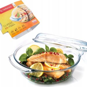 Naczynie 2,4 l żaroodporne okrągłe - obrazek 2