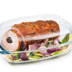 Naczynie 4,1 l żaroodporne prostokątne z pokrywą - obrazek 4