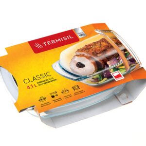 Naczynie 4,1 l żaroodporne prostokątne z pokrywą - obrazek 1