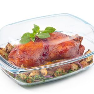 Naczynie 5,5 l żaroodporne prostokątne z pokrywą - obrazek 3