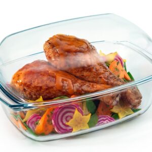 Naczynie 7,0 l żaroodporne prostokątne z pokrywą - obrazek 2