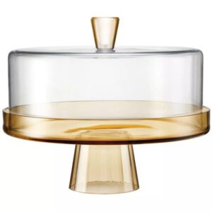 Patera z kloszem Sakred by Karim Rashid - amber Ø 32 cm - obrazek 1