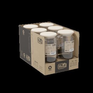 Pojemnik 1220 ml szklany z drewnianą pokrywką ECO - obrazek 6