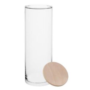 Pojemnik 1830 ml szklany z drewnianą pokrywką ECO - obrazek 5