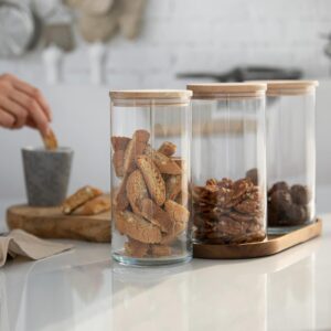 Pojemnik Eco 880 ml szklany słoik na kawę cukier - obrazek 3