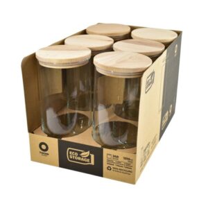 Pojemnik Eco 880 ml szklany słoik na kawę cukier - obrazek 5