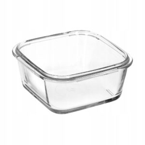 Pojemnik szklany z pokrywą 400 ml róż FRESCO Lav - obrazek 3