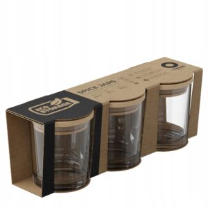 Pojemniki 3x200 ml na przyprawy szklane ECO STORAGE - obrazek 2