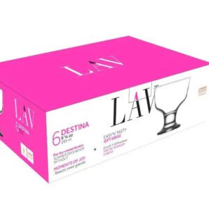 Pucharki 6x285 ml do lodów na desery DESTINA Lav - obrazek 4