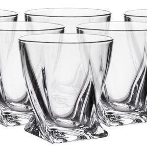 Szklanki kryształowe do whisky 6x340 ml QUADRO - obrazek 1