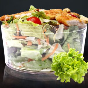 Salaterka szklana Prosta o średnicy 24cm EDWANEX - obrazek 3