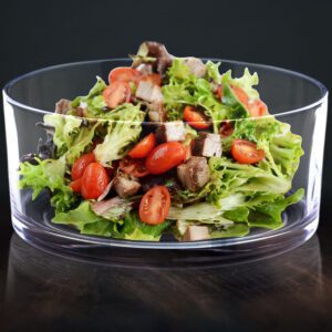 Salaterka szklana Prosta o średnicy 24cm EDWANEX - obrazek 4