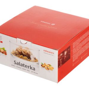 Salaterka szklana Prosta o średnicy 17 cm EDWANEX - obrazek 4