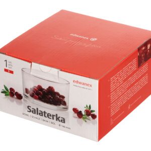 Salaterka szklana Prosta o średnicy 11cm EDWANEX - obrazek 4