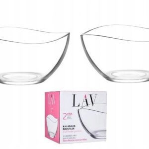 Salaterki miseczki szklane 2x950ml 17 cm VIRA Lav - obrazek 1