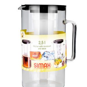 Dzbanek 2,5 l z 2 wkładami na lód i zaparzacz CZARNA POKRYWKA SIMAX - obrazek 4