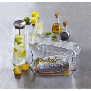 Karafka 1,1 L szklana do wody napojów z metalowym korkiem INDIS SIMAX - obrazek 5