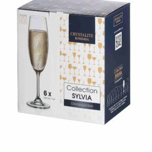 Kieliszki do szampan 6x220 ml SYLVIA / KLARA - obrazek 4