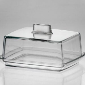 Szklana maselnica z pokrywką 14,5x12x7cm RITA Jasło - obrazek 4
