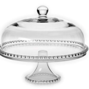 Patera na ciasto z kloszem 32 cm KULECZKI - obrazek 1