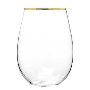 Szklanki do wina 6x500ml HARMONY GOLD - obrazek 2