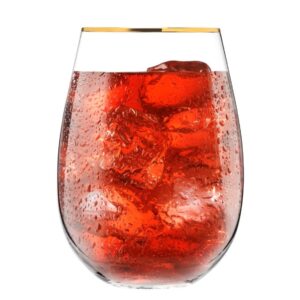 Szklanki do wina 6x500ml HARMONY GOLD - obrazek 3