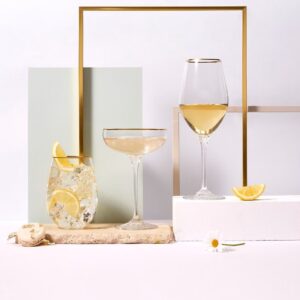 Szklanki do wina 6x500ml HARMONY GOLD - obrazek 6