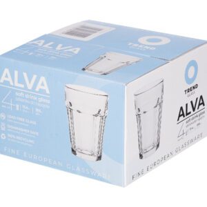 Szklanki do napojów drinków soków ALVA 367 ml 4szt - obrazek 2