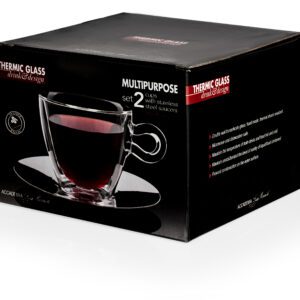 Filiżanki termiczne do kawy + spodek 2x300 ml LUIGI BORMIOLI - obrazek 3