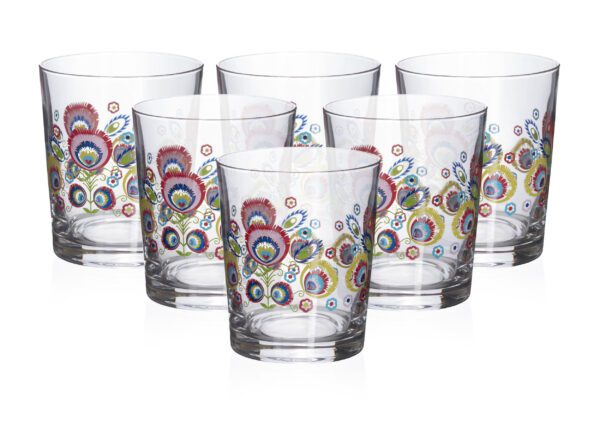 szklanki-ze-wzorem-lowickim-folk-krosno-6x-250ml