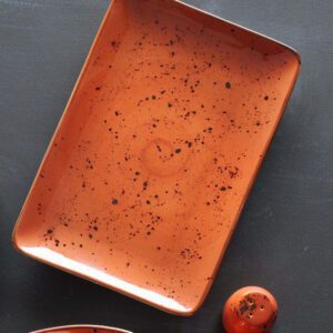 Talerz 20x30 cm obiadowy prostokątny płytki Dahlia - obrazek 3