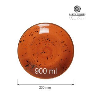 Talerz 23 cm obiadowy głęboki Dahlia - obrazek 3