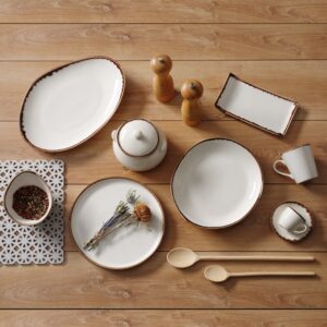 Talerz 23 cm obiadowy głęboki Vanilla Earth - obrazek 4