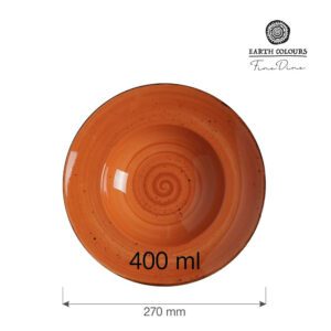 Talerz 27 cm do pasty głęboki Dahlia - obrazek 3