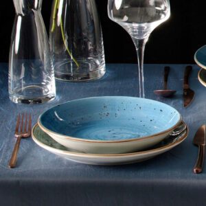 Talerz 27 cm do pasty głęboki Dahlia - obrazek 7