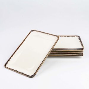 Talerz 30x20 cm obiadowy prostokątny Vanilla Earth - obrazek 2