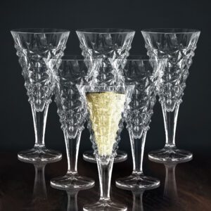 Kieliszki kryształowe do wina 6x250 ml GLACIER - obrazek 3