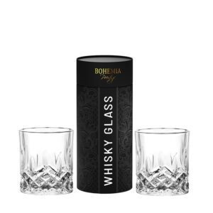 Zestaw do whisky 2 szklanki w tubie CLASSICO Bohemia - obrazek 1