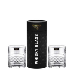 Zestaw do whisky 2 szklanki w tubie ELEGANTE Bohemia - obrazek 1