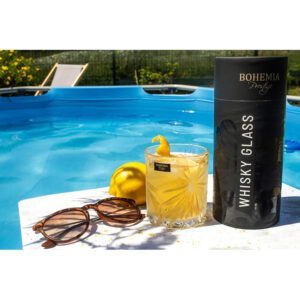 Zestaw do whisky 2 szklanki w tubie FIORE Bohemia - obrazek 3