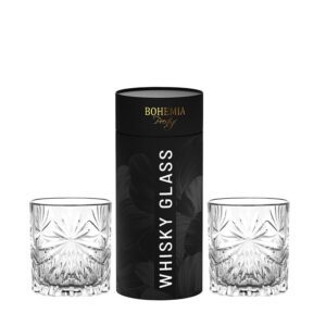 Zestaw do whisky 2 szklanki w tubie FIORE Bohemia - obrazek 1