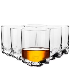 Szklanki do whisky Mixology z efektowna falą w dnie 6x280 ml - obrazek 1