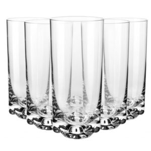 Szklanki long do napojów Mixology z efektowna falą w dnie 6x350 ml - obrazek 1