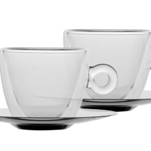 Filiżanki termiczne do kawy + spodek 2x165 ml Cappucino LUIGI BORMIOLI - obrazek 2